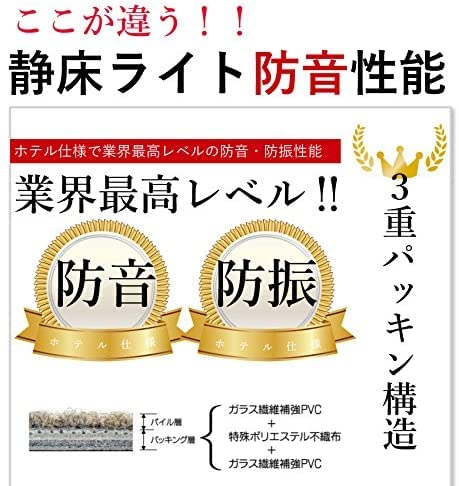Amazon.co.jp: ピアリビング 日東紡マテリアル 静床ライト 防音